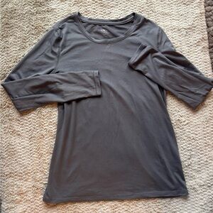 Athletic Works Charcoal Long Sleeve Top